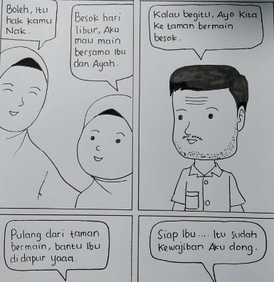 Download Gambar Komik Mudah Ditiru Anak SD Berbagai Tema Gratis, Cocok  Untuk Berlatih Para Pemula