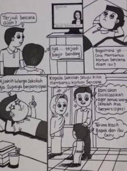 Contoh Komik Kepedulian Sosial Yang Mudah Digambar Agar Lebih Perhatian