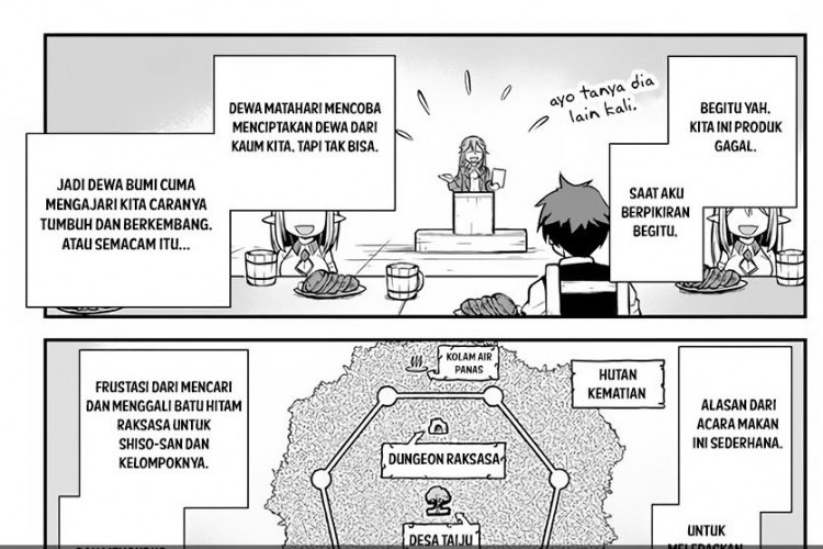 Spoiler Manga Isekai Nonbiri Nouka Chapter 200, Bertemu Dewa dan Bercerita Penciptaan Manusia