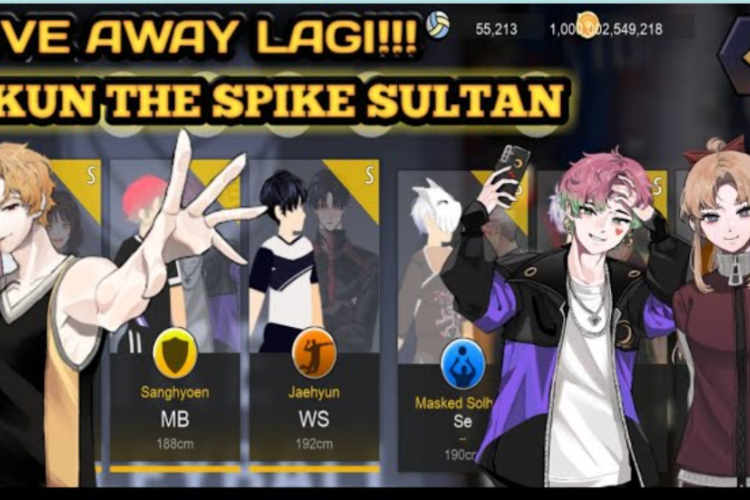 Daftar Akun The Spike Sultan Update 1 Menit yang Lalu, Unlocked All Item Bisa Main Sekarang Juga!