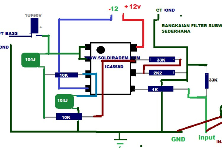 Cara Membuat Skema Filter Subwoofer 4558 Sederhana, 10 Menit Doang Selesai