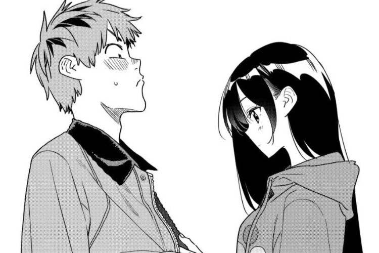 Baca RAW Manga Kanojo, Okarishimasu Chapter 347 Sub Indonesia Sama-Sama Lagi Berbunga-Bunga 