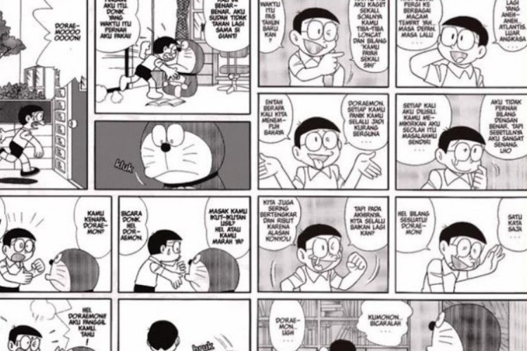 Kumpulan Gambar Komik Doraemon yang Mudah Ditiru Untuk Pemula, Versi Bahasa Indonesia dan Inggris