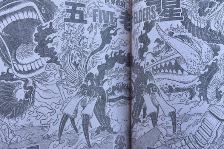 Spoiler & Link Baca One Piece Chapter 1110 Bahasa Indonesia, Pertarungan Sengit Melawan Para Gorosei