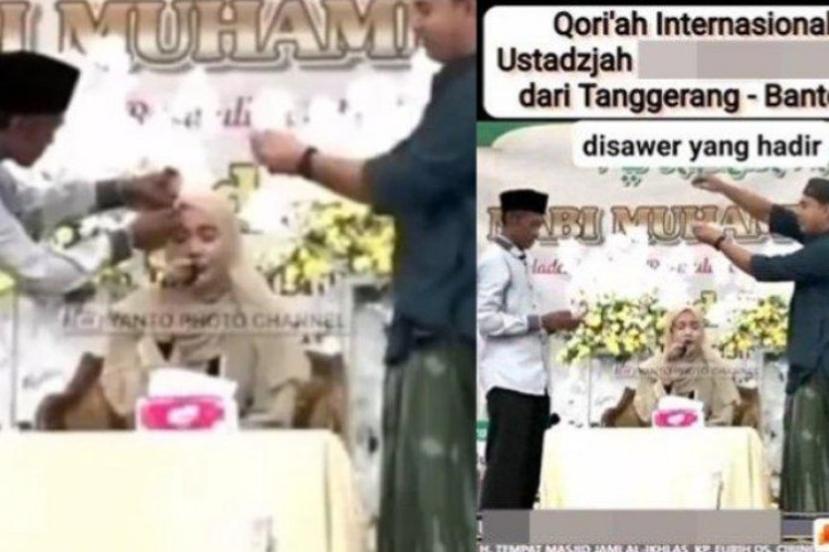 Qariah Baca Alquran Disawer Uang Viral di Media Sosial Tiktok dan Twitter, Nadia Hawasyi Menahan Amarah