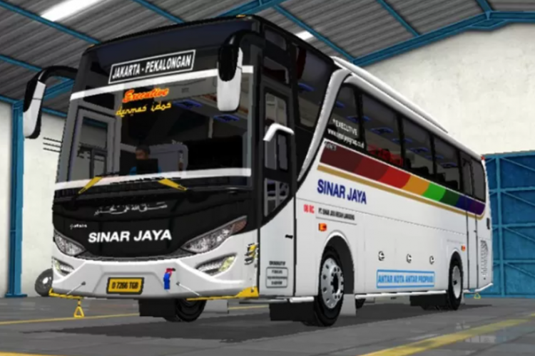 Download Livery BussID Sinar Jaya Format PNG, Jernih, dan Terbaru 2023, Bikin Body Makin Ciamik dan Main Tambah Asyik