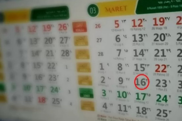 Hari Baik Bulan Maret 2024 Lengkap Dengan Kalender Jawa dan Islam, Sudah Masuk Ramadan!