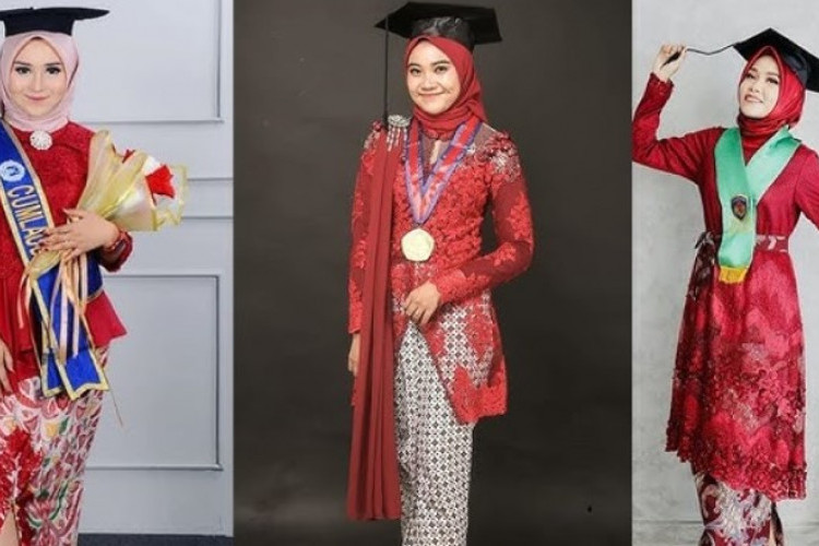 Kumpulan Gamis Brokat untuk Wisuda Terbaru 2023, Simple dan Cantik Sambil Pakai Toga