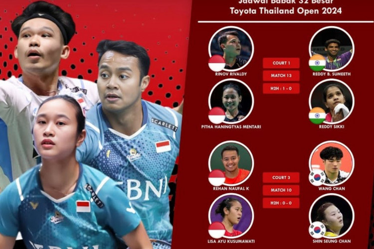 Jadwal Thailand Open 2024 Hari Ini 14 Mei 2024: Ganda Campuran Unggulan Indonesia Jadi Pembuka Laga