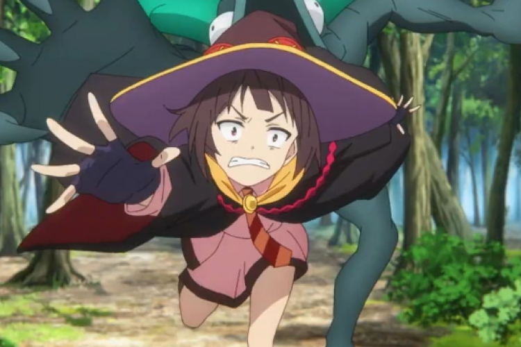 Spoiler Anime Kono Subarashii Sekai ni Bakuen wo! Episode 7 : Megumin Telah Meninggalkan Desa Scarlet Devil