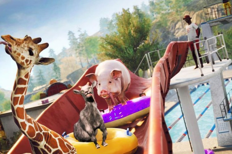 Lien de Téléchargement Goat Simulator 3 APK MOD Dernier 2024 Gratituit Ouvert, Bac à Sable