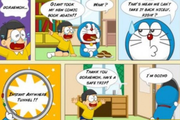 Gambar Komik Doraemon yang Mudah Ditiru, Simpel Cocok Untuk Pemula