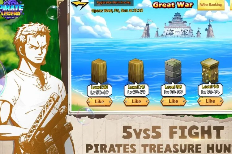 1 Menit yang Lalu! Cek Kode Pirate Legends Great Voyage Hari Ini 9 Desember Bisa Langsung Skip ke Level 90 