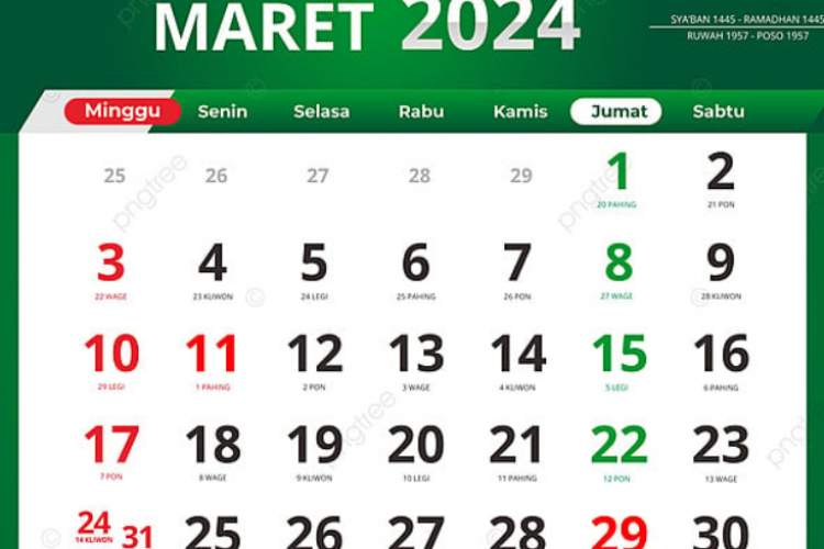 Weton Jumat Kliwon Jatuh Tanggal Berapa di Bulan Maret 2024? Cek Disini Lengkap dengan Kalender Jawa!