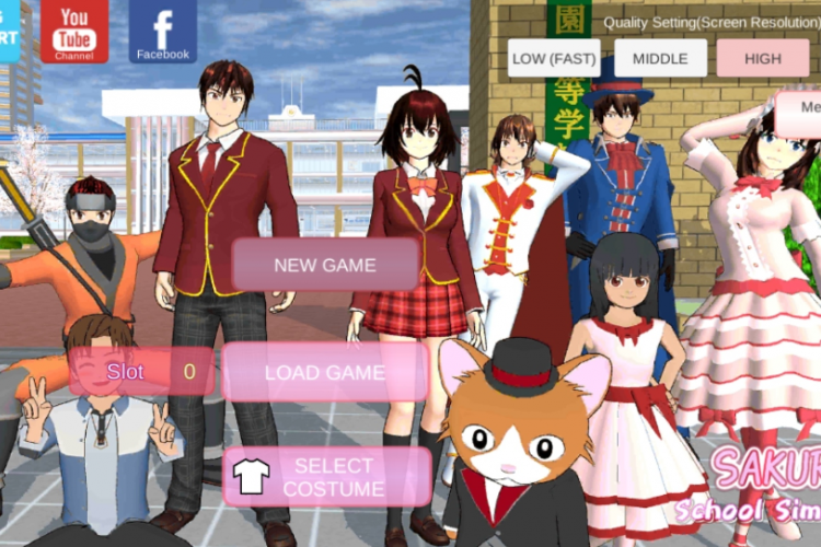 Download SAKURA School Simulator (MOD, Unlocked) Januari 2024, Kostum Karakter Bisa Lebih Banyak!