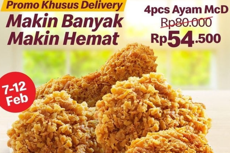 Banjir Promo McDonalds Bulan Februari 2023 Dapatkan 4 Ayam Hanya Dengan Rp 54.500