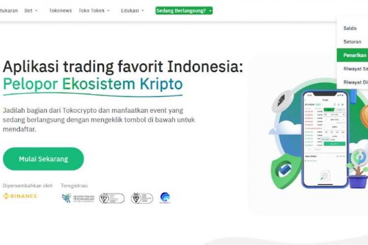 Penarikan WD Tokocrypto ke BCA, Cek Juga Untuk Withdraw ke Semua Bank di Indonesia