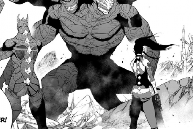 Lire Manga Kaiju No. 8 : Chapitre 111 VF Scans et Spoilers, Combat contre le monstre Kaiju 9