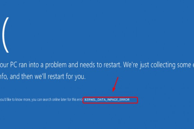 Penyebab dan Cara Mengatasi Kode Kernel Data Inpage Error, Ikuti Tutorial Mudah Berikut Ini!