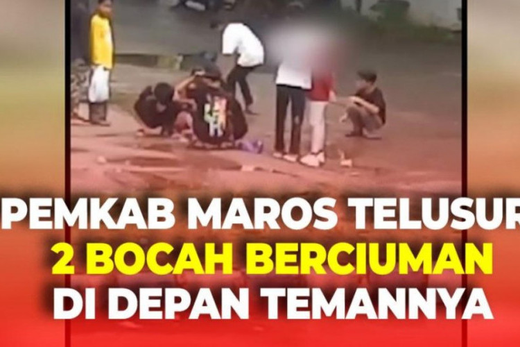 Viral! 2 Bocil Ciuman Depan MPP Maros Diamankan Pemkab, Tindakan Tak Senonoh Disaksikan Temannya