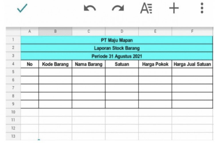 Cara Membuat Laporan Stok Barang Gudang Di Excel Ikuti Tutorialnya Di Sini 1805