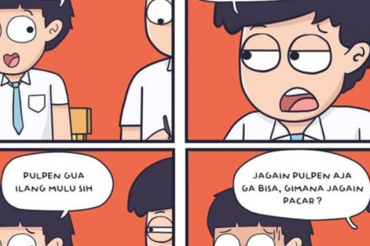 Contoh Komik 4 Panel Dengan Percakapan Sederhana Seru Dan Simpel Dibaca