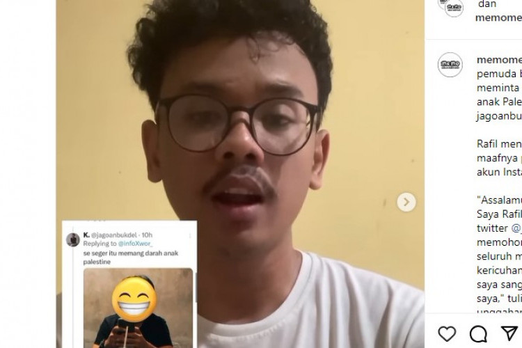 Diserang Netizen! Rafil Karenanda Klarifikasi Ucap Permintaan Maaf Tweet Darah Anak Palestina Viral: Saya Menyesal