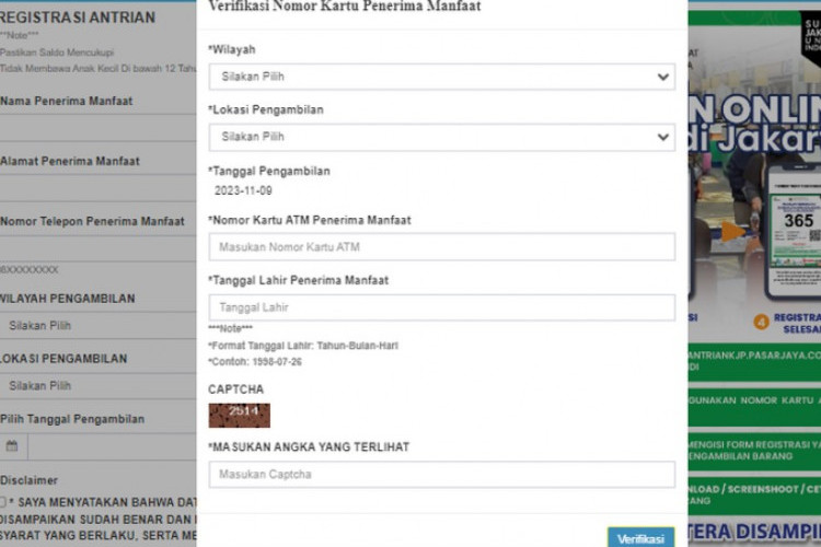 Link dan Cara Daftar di antriankjp.pasarjaya.co.id Mudah Untuk Dapat Harga Sembako Murah 2024
