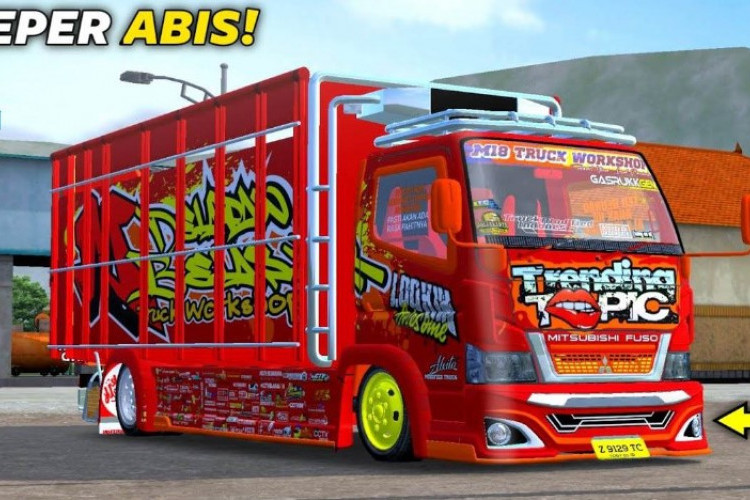 Download Mod BUSSID Truck Canter Cabe Full Lampu Terbaru 2024 Unlimited Money Tanpa Root