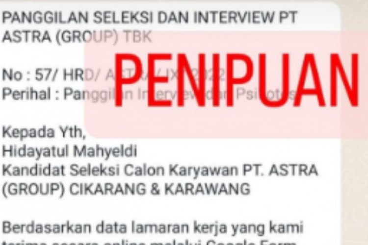 PT BP Group Indonesia Penipuan Lowongan Kerja Berkedok Perusahaan Besar? Awas Jangan Sampai Jadi Korban!