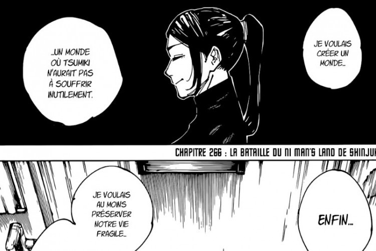 Lien Lire Mangas le Jujutsu Kaisen Chapitre 268 Scans VF, Sakuna peut-elle se relever ?