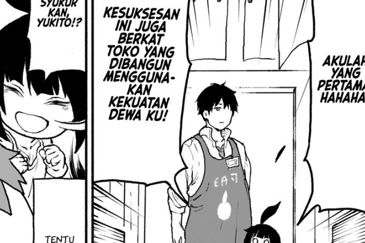 Baca Manga Kaminaki Sekai no Kamisama Katsudou Chapter 42 Bahasa Indonesia, Sekte Dewa Keselamatan Ingin Berkomitmen ke Doujinshi 