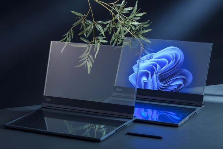 Resmi Dirilis Lenovo Hadirkan ThinkBook Transparent Pertama di Dunia, Laptop dengan Layar Micro-LED Transparan!