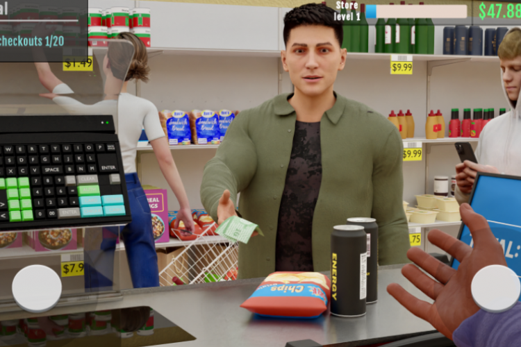 Télécharge Supermarket Manager Simulator pour Android, Jouez maintenant avec une variété de fonctionnalités déjà débloquées