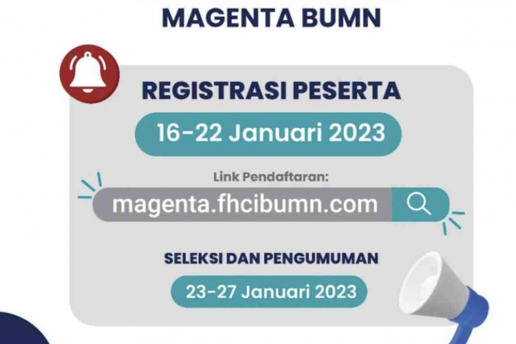 Magang Magenta BUMN 2023 Sudah Dibuka, Akan Ada 4 Program Untuk Pelajar Hingga Fresh Graduate