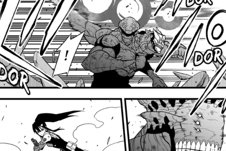 Lire le Manga 8Kaijuu (Kaiju No. 8) Chapitre 111 FR Scan, La forme originale de Kafka lors des combats !