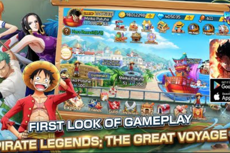 Download Pirate Legends Great Voyage MOD APK Februari 2024 Unlocked Premium Latest Version Gratis, Petualangan Karakter One Piece