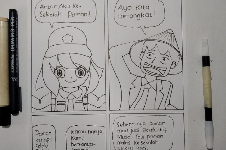 Cara Membuat Sketsa Komik Digital Mudah Pakai Software PC, Satset Langsung Jadi!