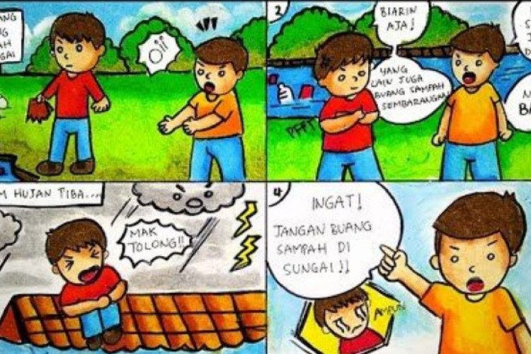 Komik Tentang Lingkungan Bersih yang Bisa Digunakan di Sekolah, Cocok Dipasang di Mading!