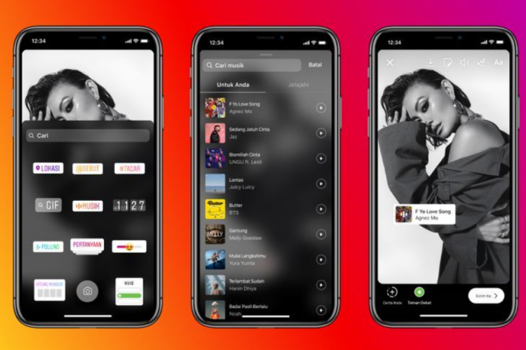 Cara Mudah Menambahkan Musik di Postingan Instagram, Feed dan Story Sesuai Lagu Favorit-Mu!