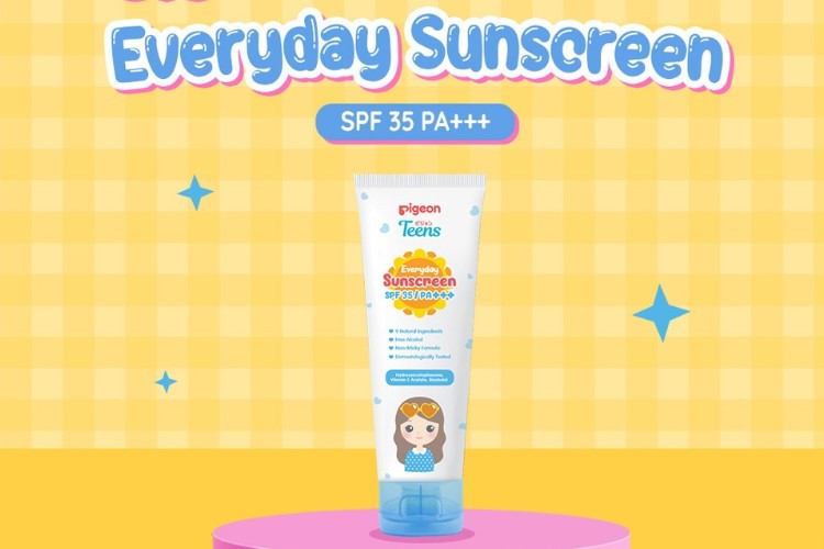 Cara Pakai Sunscreen Pigeon Teens Everyday Spf 35 Buat Remaja Dengan Kulit Sensitif 