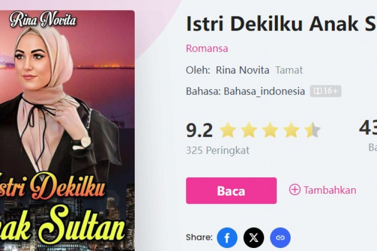 Baca Novel Istri Dekilku Anak Sultan Full Chapter PDF, Download Bahasa Indonesia Gratis Klik Disini