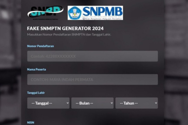 Download Template Fake SNBP Edit Format Terbaru 2024, 'Selamat Anda Dinyatakan Lulus' Bisa Untuk Prank!