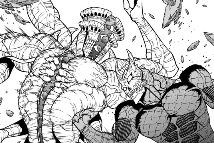 Link RAW Manga 8Kaijuu (Kaiju No. 8) Chapter 122 Sub Indonesia Hoshina, Narumi, dan Mina Berikan Bantuan Untuk Kafka