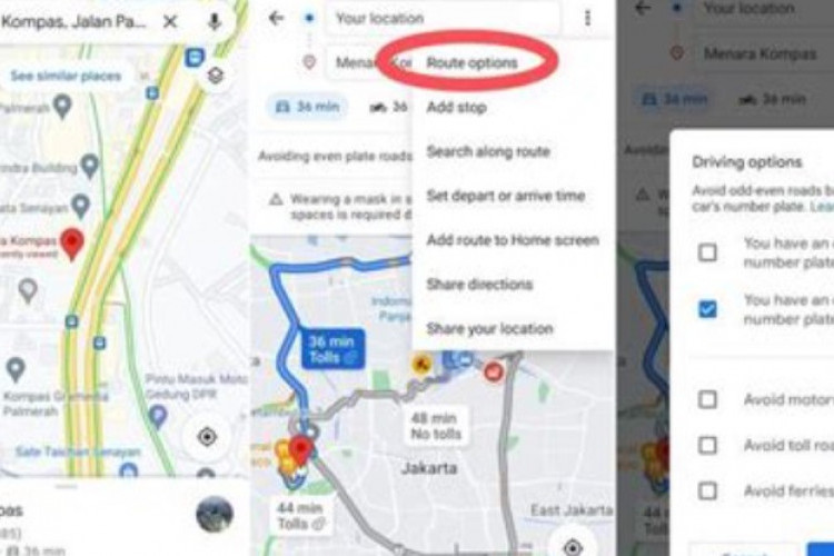 Anti Ketilang! Cara Mudah Setting Ganjil Genap di Google Maps iPhone Terbaru 2024, Tanpa APK Tambahan!