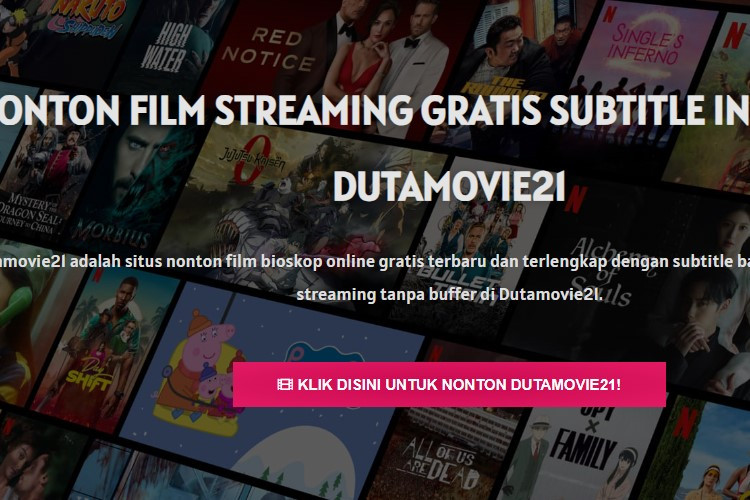 Link Dutamovie21 Terbaru 2024 GRATIS Nonton dan Streaming Film Lengkap Sub Indo Full HD, Langsung Bookmark Aja  