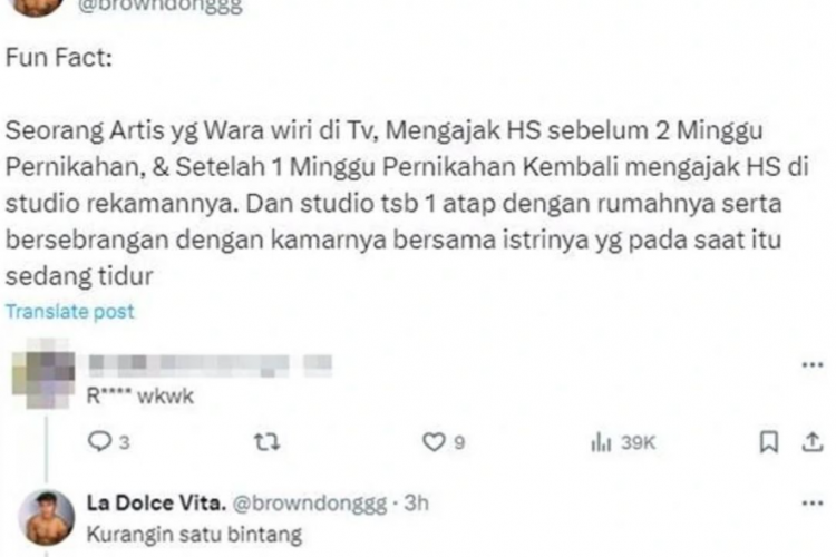 Spill! Siapa Artis Inisial 'R' Viral? Ajak Pria Berhubungan Intim Sesama Jenis di Studio Pribadi