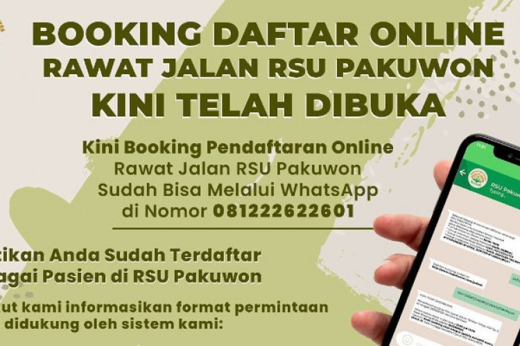 Booking Daftar Online Rumah Sakit Pakuwon Sumedang Tanpa Aplikasi, Tidak Perlu Repot-repot Antri