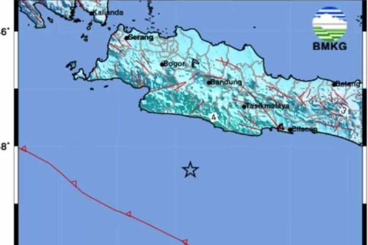 Getaran Sampai Bandung, Garut Jawa Barat Diguncang Gempa Bumi M 6.5 Dengan Kedalaman 10KM