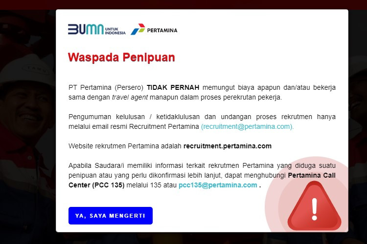 Info LOKER PT Pertamina Persero Terbaru Maret 2024 yang Mau Kerja di Sini Buruan Gercepin Lowongannya